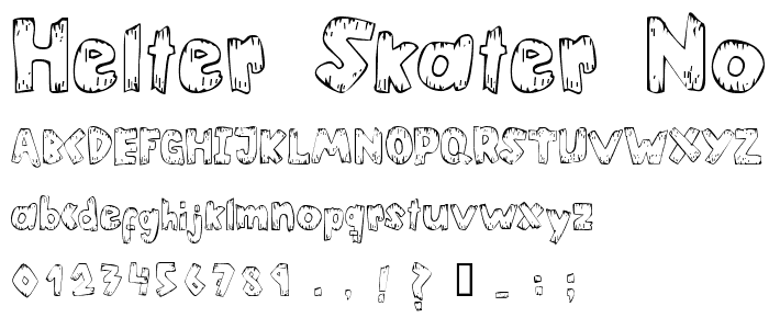 Helter Skater Normal font